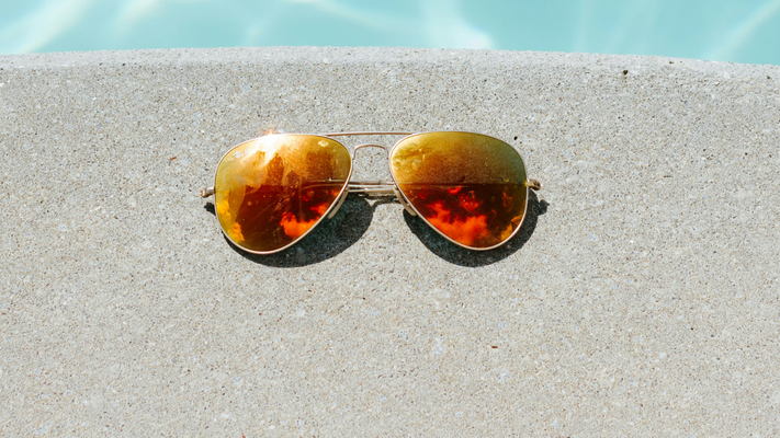 orange tinted aviators